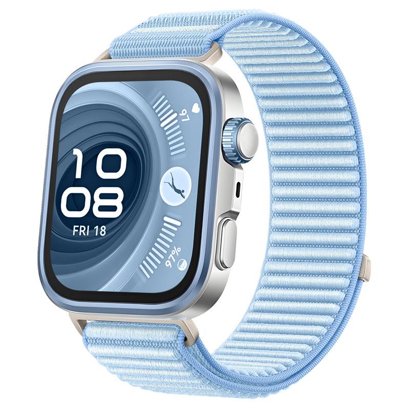 

Офіційний ремінець для Huawei Watch Fit 4 Pro Нейлоновий петлевий плетений Зручний дихаючий ремінець для Huawei Watch Fit 4 3 Аксесуари Huawei Watch Fit 3 світло-синій колір