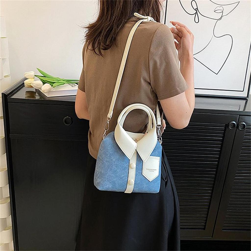 Schultertasche Trendige Tragetasche Kleiderförmige Umhängetaschen für Mädchen Frauen Kleine Handtasche Vielseitige PU Damen Geldbörse