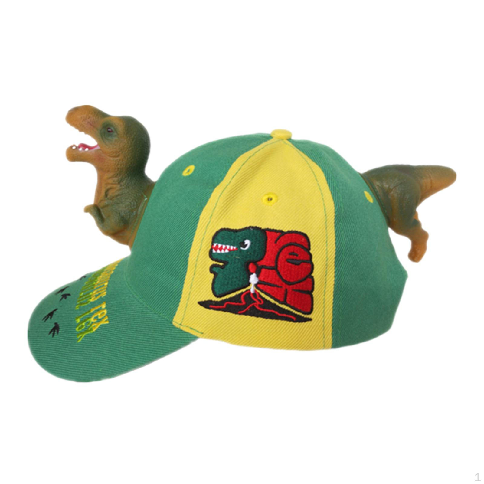 

3D Бейсболка с динозавром Регулируемая для спорта Осень Весна M green