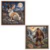 Healing Handcrafted Activity 2PCS Dark Gothic DIY 3D Fabric Art Craft Kit Textile Sculpture Handmade Storytelling Handicraft Project Beginner