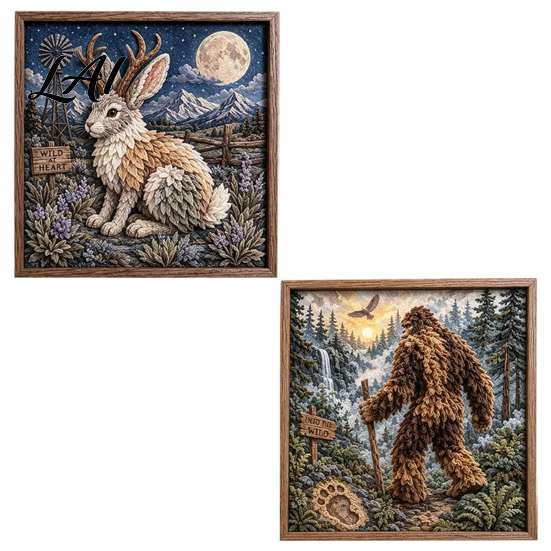 Healing Handcrafted Activity 2PCS Dark Gothic DIY 3D Fabric Art Craft Kit Textile Sculpture Handmade Storytelling Handicraft Project Beginner