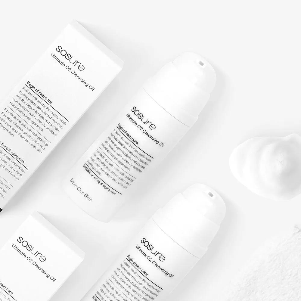 Nose Sebum and Blackhead Removal Dissolving Glass Skin Barrier All-in-One One-Wash Cleansing Oil Foam Facial Cleanser