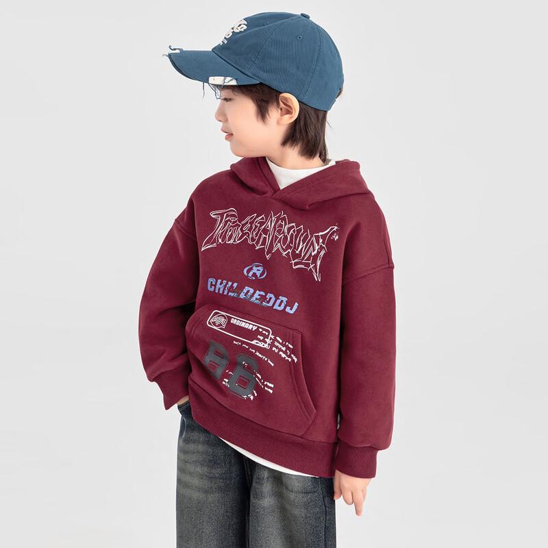 Boy s Winter Fleece Hooded Sweatshirt 120