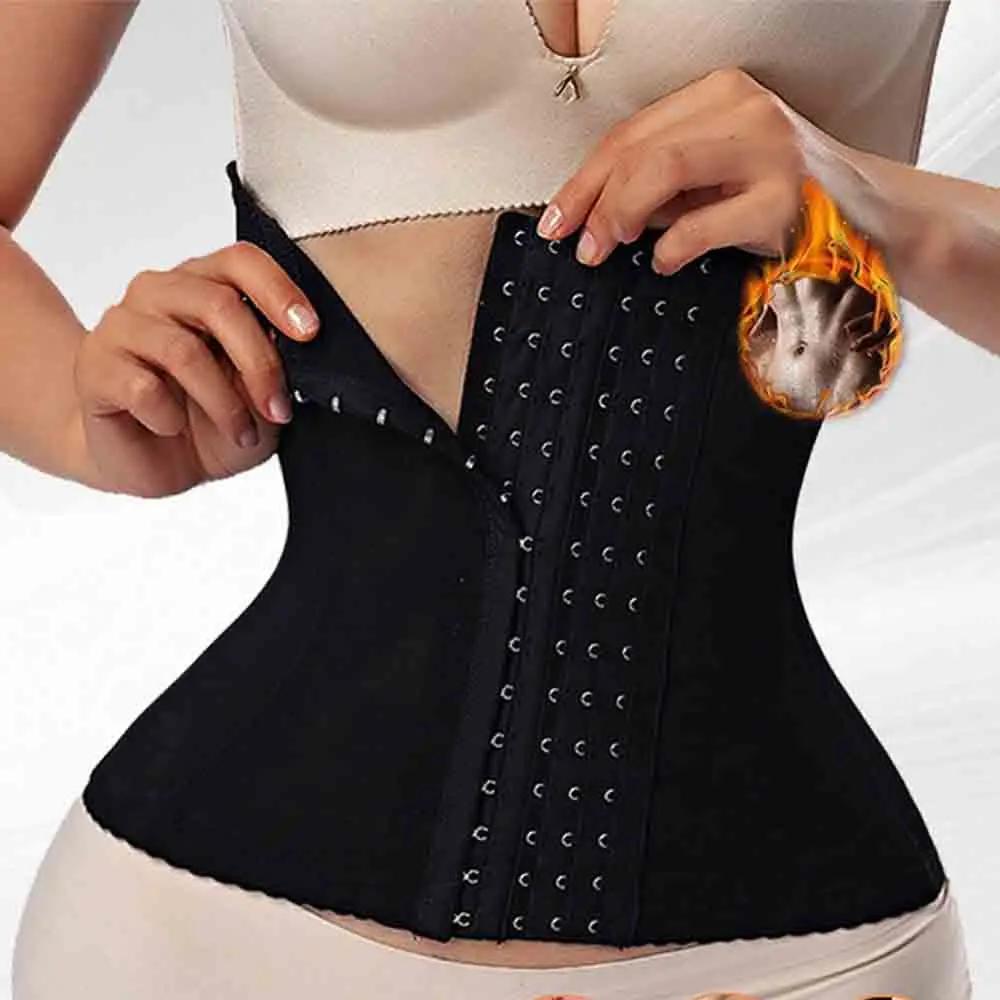 

Fajas Post Tummy Waist Shapers Women Body Shaper Waist Trainer Belt Hooks Firm High Compression Slimming Belt lingerie 6XL чёрный