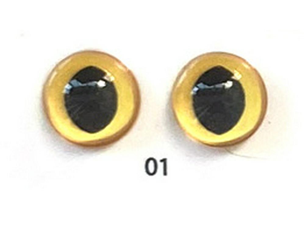 Handmade Cat Eye Marbles - Yellow Series 12mm Felt Eye Accessories
