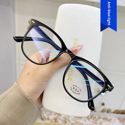 Nowe koreańskie okulary damskie w stylu Vintage duże oprawki okulary kobiece Retro modne okrągłe okulary przeciwsłoneczne