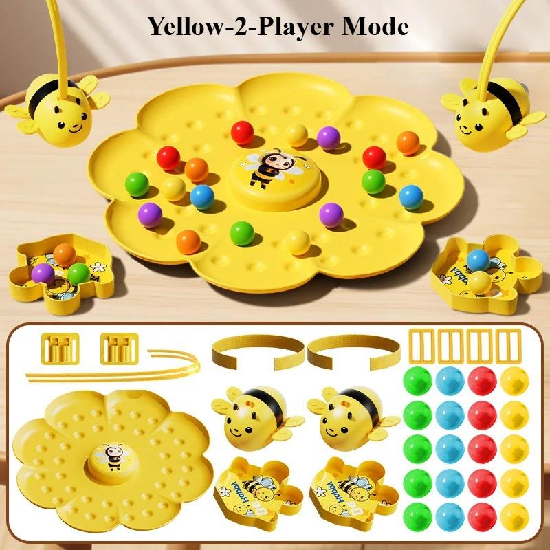 

Little Bumblebee Board Game, 2-in-1 Fishing & Puzzle Game, Interactive Educational Toy for Kids жёлтый