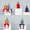 Joker Car Ornament Pvc Action Figure With Removable Mask For Vehicles