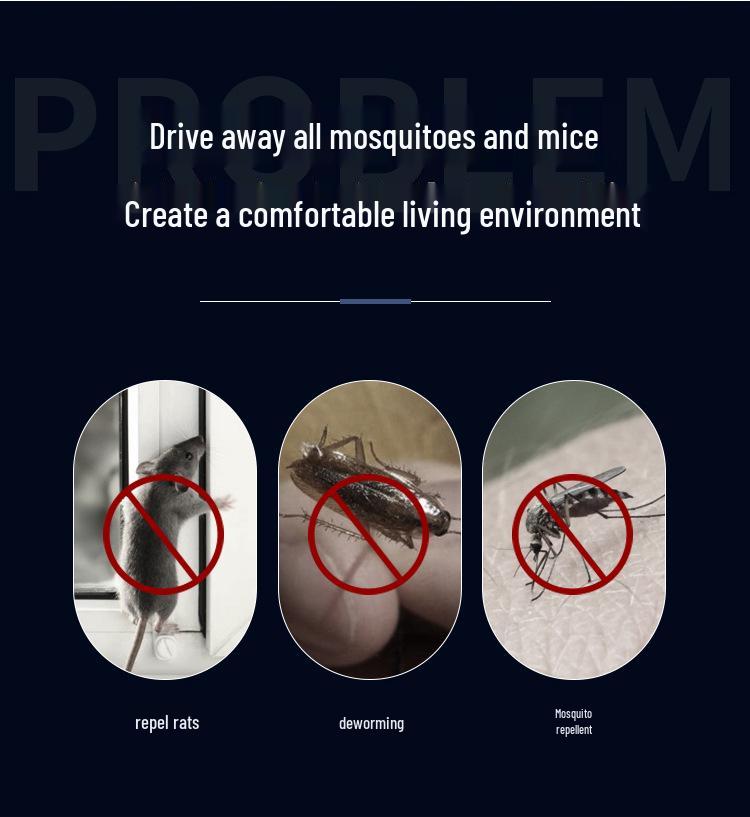 Ultraschallmaus- und Mückenabwehr mit Doppelfrequenz - Hochleistungs-KI-Lösung