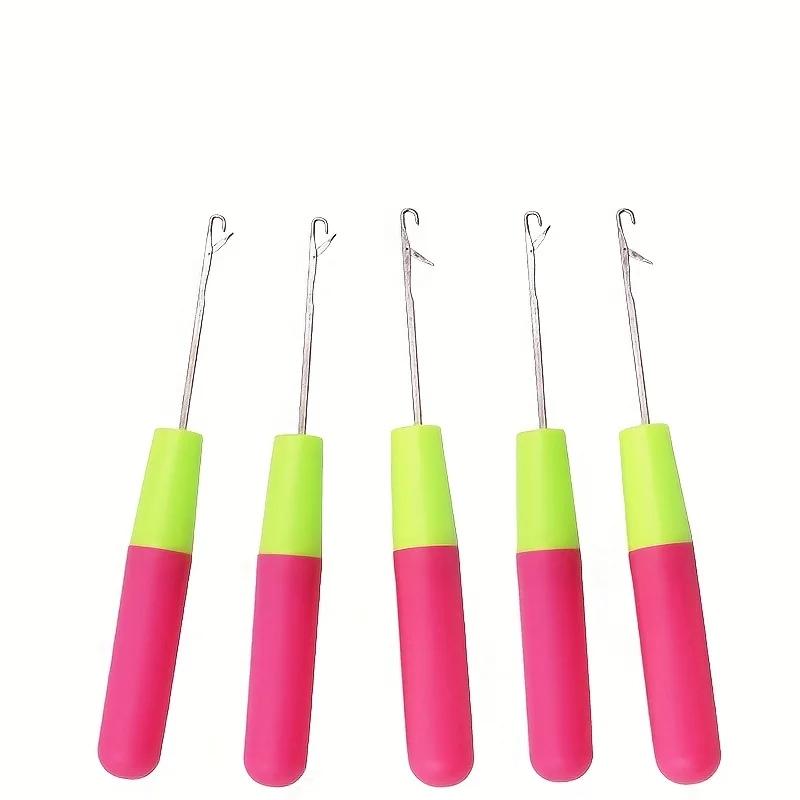 2pcs Sewing Tools Repair Sweater DIY Sewing Needles Aluminium Tongue Knitting Tool Carpet Crochet Hook Supplies Costura