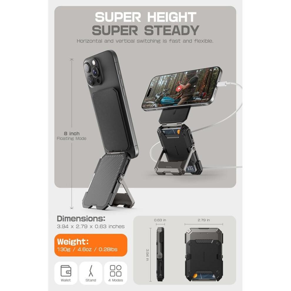 Magsafe Wallet With Stand, Magnetic Wallet For Men,phone Stand Credit Card Holder Tripod For Iphone 16/15/14/13/12 Series