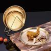 YouShu Gold Stainless Steel Foldable Triangular Dish Rack - 4 Pack