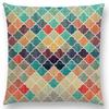 Lovely Geometric Pattern Pastel Cushion Cover Sofa Pillow Case Triangles Diamond Rainbow Gradient Color Wave Glitter Version
