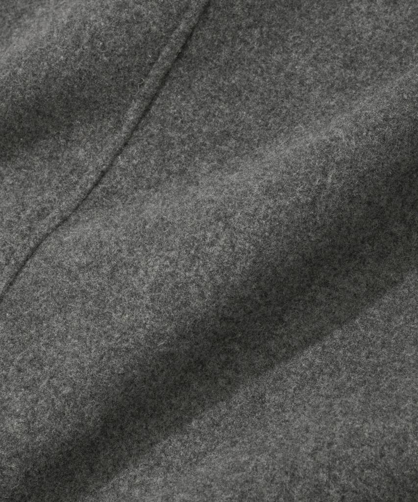 KIIMUIR [Drape Wool] Cashmere Blend Semi-Overfit Balmacaan Coat_Grey