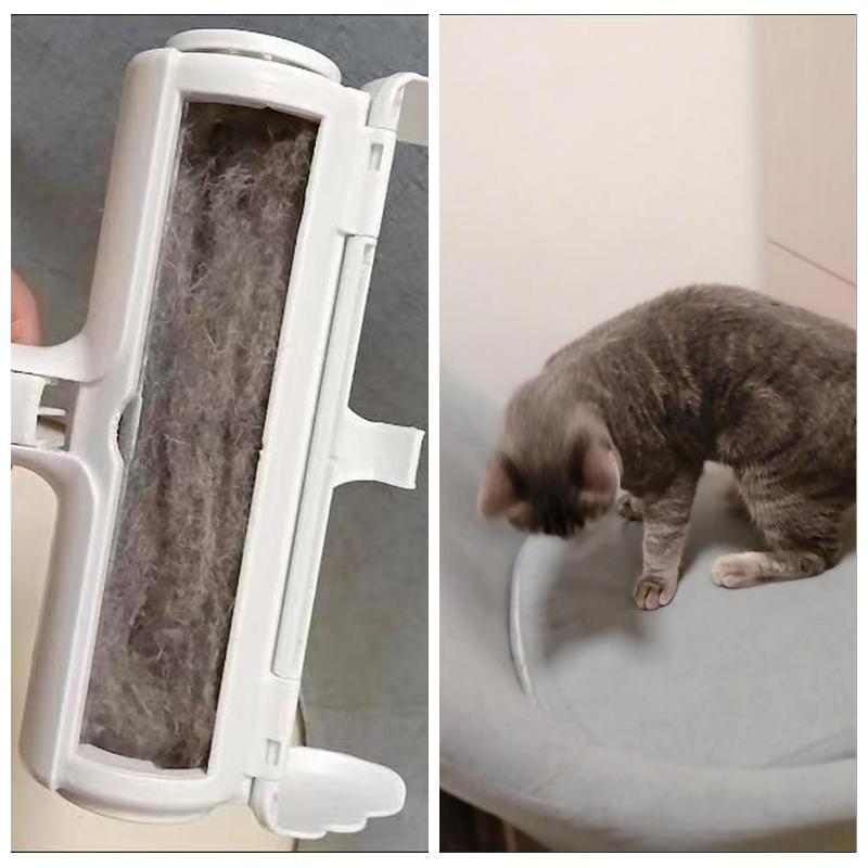 Manual Pet Hair Remover Cat Dog Fluff Removal Tool Reusable Washable Lint Remover Roller For Furniture Carpet Pet Accessories