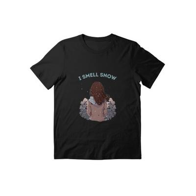 Womens/Ladies I Smell Snow Cotton Boyfriend T-Shirt