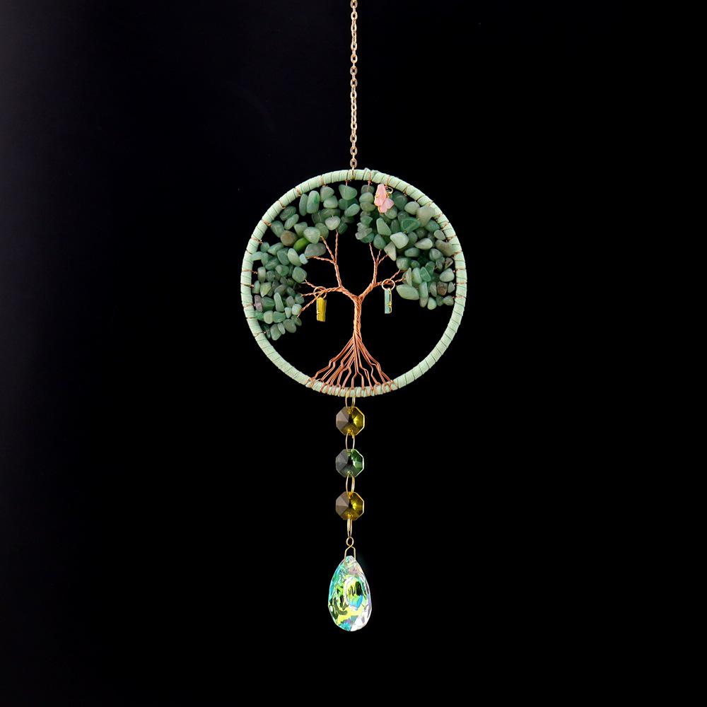 Natural Crystal Tree of Life Sun Catcher & Wind Chime