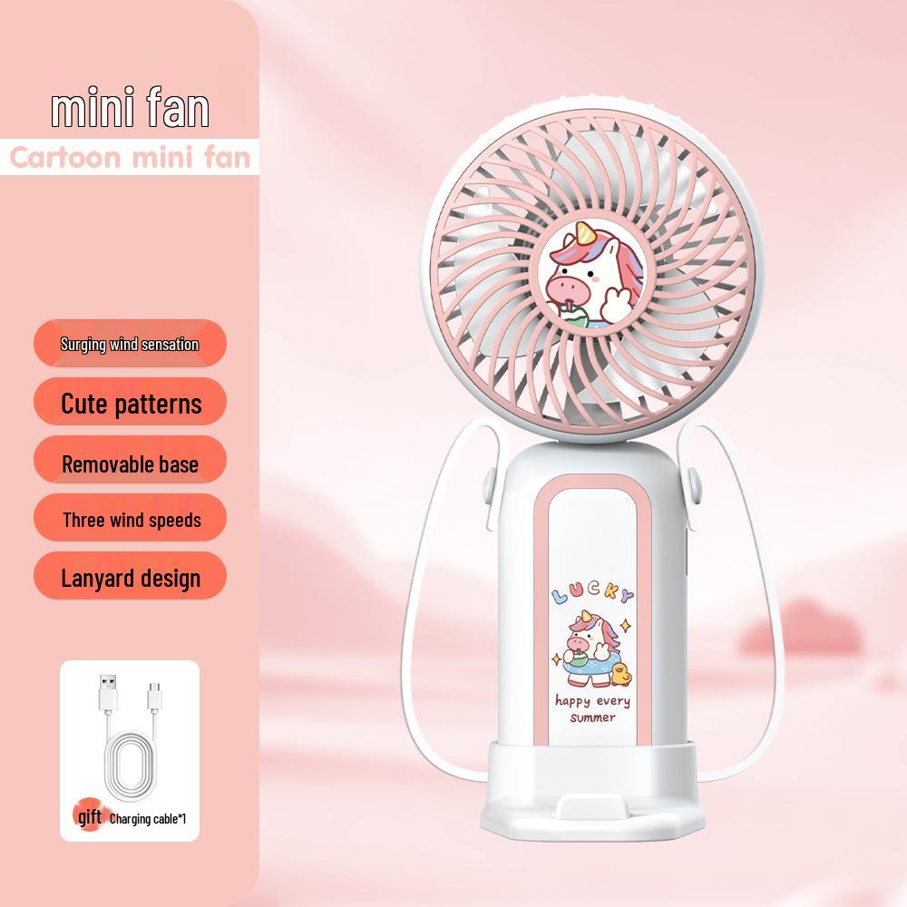 

Portable Mini Cartoon USB Fan: Neck-Hanging & Foldable for Dorms and Desktops Factory/Wholesale/Export/Cross-border