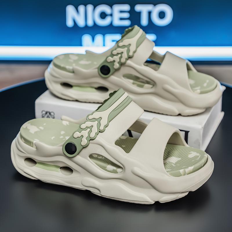 Fashion Summer New Men's and Women's Outdoor Slippers for Driving and Outdoor Wear, Dual-purpose Thick Soled Non Slip Women's Sandals