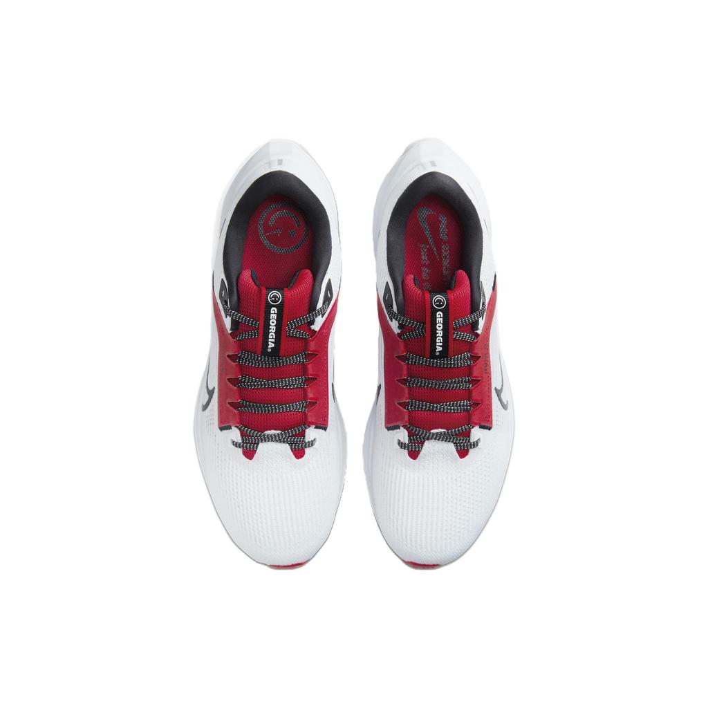 Nike Air Zoom Pegasus 40 Georgia Men Sneakers White University-Red Black DZ5977-100