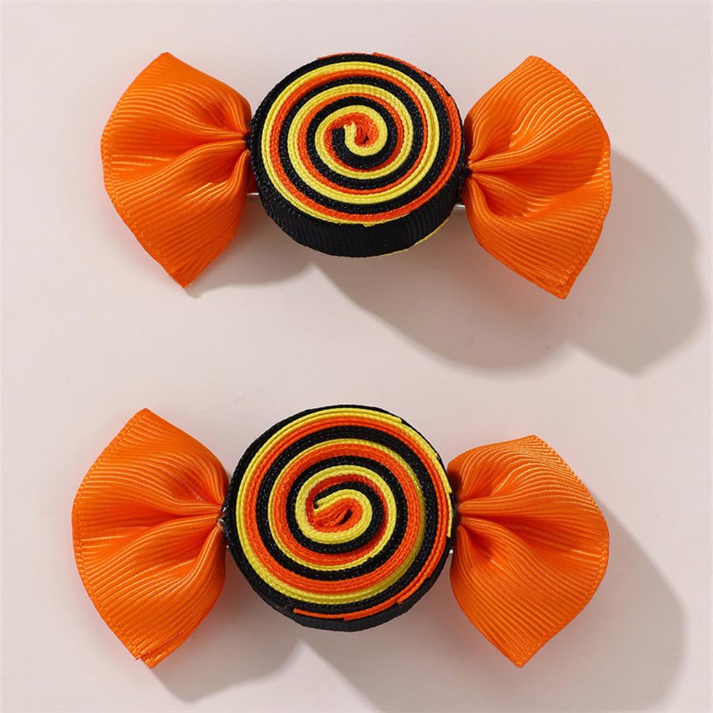 2 Pieces Cute Hair Clips Set Fashion Accessories Hairpin with Flowers Fruits and Rainbow Designs Hairpieces for Girls