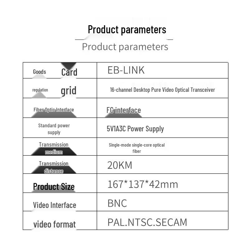 EB-LINK EB-RS Series HD Video Optical Transceiver