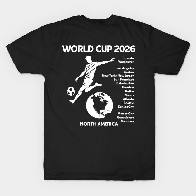 

Мужская черная футболка с принтом Молодежная 2026 Чемпионат мира по футболу Кубок болельщиков Канада США Мексика Печать на бумаге-трансфере без вырезания Хлопковая футболка XL чёрный