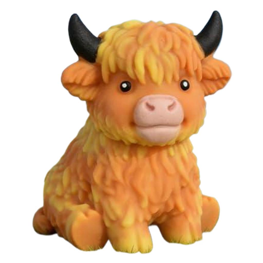 Adult Cute Cow Squeezable Stress Balls Slow Rebound Soft Cow Decompression Ball for Daily Office Work Indoor Leisure Occasions