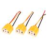 5Pcs Car Headlight Ceramic Socket Connector H4 Ceramic Plug Heat Resistance Headlight Wiring Harness Plug Adapter H4 Socket