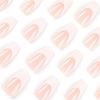 24pcs Manicure Press on Nails DIY Full Cover Fake Nails Short French French White Edge Ballerina