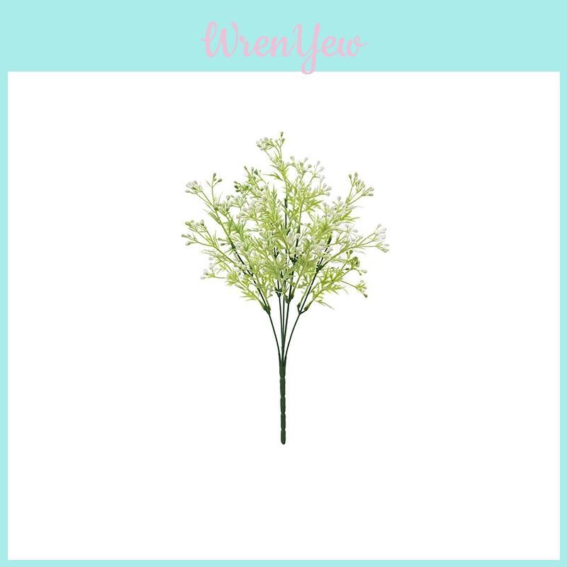 Artificial Flower And Grass Bundle With Silk Material For Living Room And Wall Decor