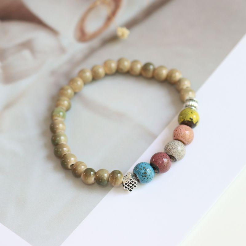 

Сумеречный Красочный Синий Национальный Стиль Оригинальный Цзиндэчжэньский Керамический Браслет Smoke Green