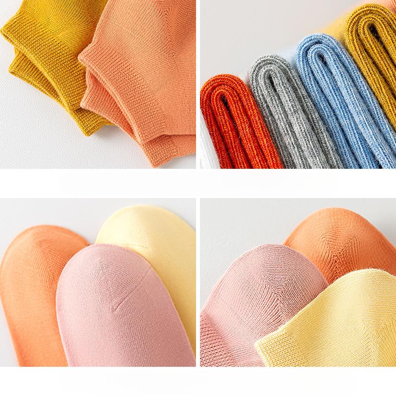 5 Paar Frühling und Sommer Kurze Socken Damen Atmungsaktiv Deodorant Lässig Niedrigschaft Bootssocken Antibakteriell Deodorant Damen Socken