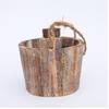 Pastoral Style Wooden Train Flowerpot Vintage Cartoon Plant Pot Handmade Creative Flower Arrangement Container Bedroom