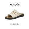 Augustine slippers women's 2025 new summer home wear flat sandals one pedal beach shoes