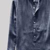 Men Shirt Stand Collar Solid Color Soft Single-breasted Buttons Breathable Long Sleeves Plus Size Casual Wear-resistant Men Tops for Daily Wear