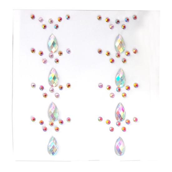 Colorful Rhinestone Stickers for DIY Crafts Star Moon Gem Stickers for Scrapbooking & Journaling Self-Adhesive Sparkling Gems for Card Making