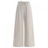Shop Women S Strap Banding Wide Stretch pantS Beige Pic Wpt 1392