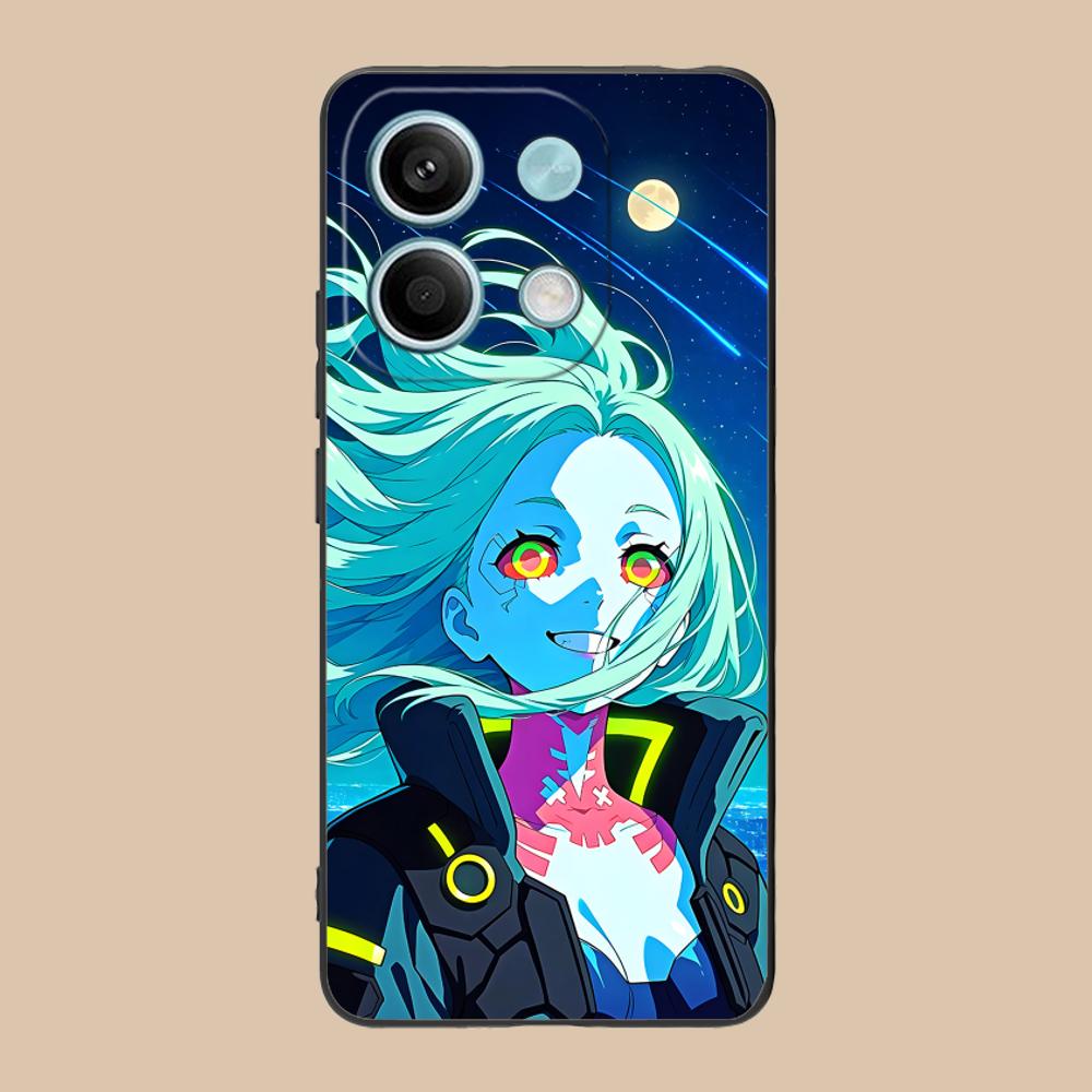 Punk Girl Rebecca Mobile Phone Case for POCO F7 F6 F5 F4 F3 F2 Pro GT C75 C71 C65 C61 C40 Pro Ultra Colorful Printing Cover