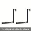 Door Hook, Foldable Hook, Convenient for Storage and Organization, Bedroom, Bathroom Door Hook, Ironwork, Sturdy and Firm