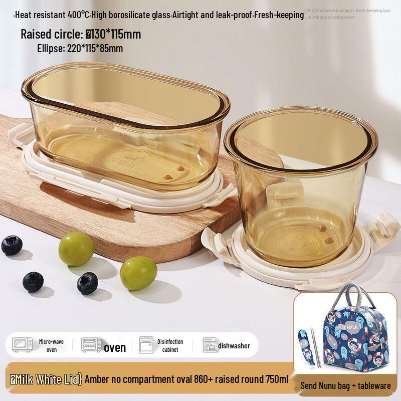 Sichun Aesthetic Heat-Resistant Glass Lunch Box Set