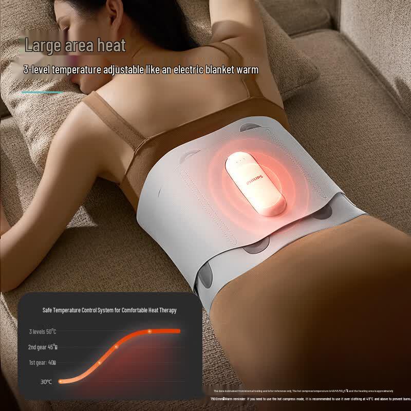 Philips Lumbar Waist Massager with Heat and Vibration CN Plug (adapter Included)