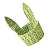 Decorative Rabbit Ears Paper Cord Flower Holder Easter Storage Basket Woven Container For Home Organization