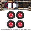 4 PCS RC Car Snow Wheels Tires Excellent Grip Thickened Weighted RC Car Accessories with 12mm 14mm 17mm Colligator