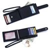 Genuine leather women zipper purse brand design coin purse id card holder Cowhide ladies wallets panelled money wristlet bags
