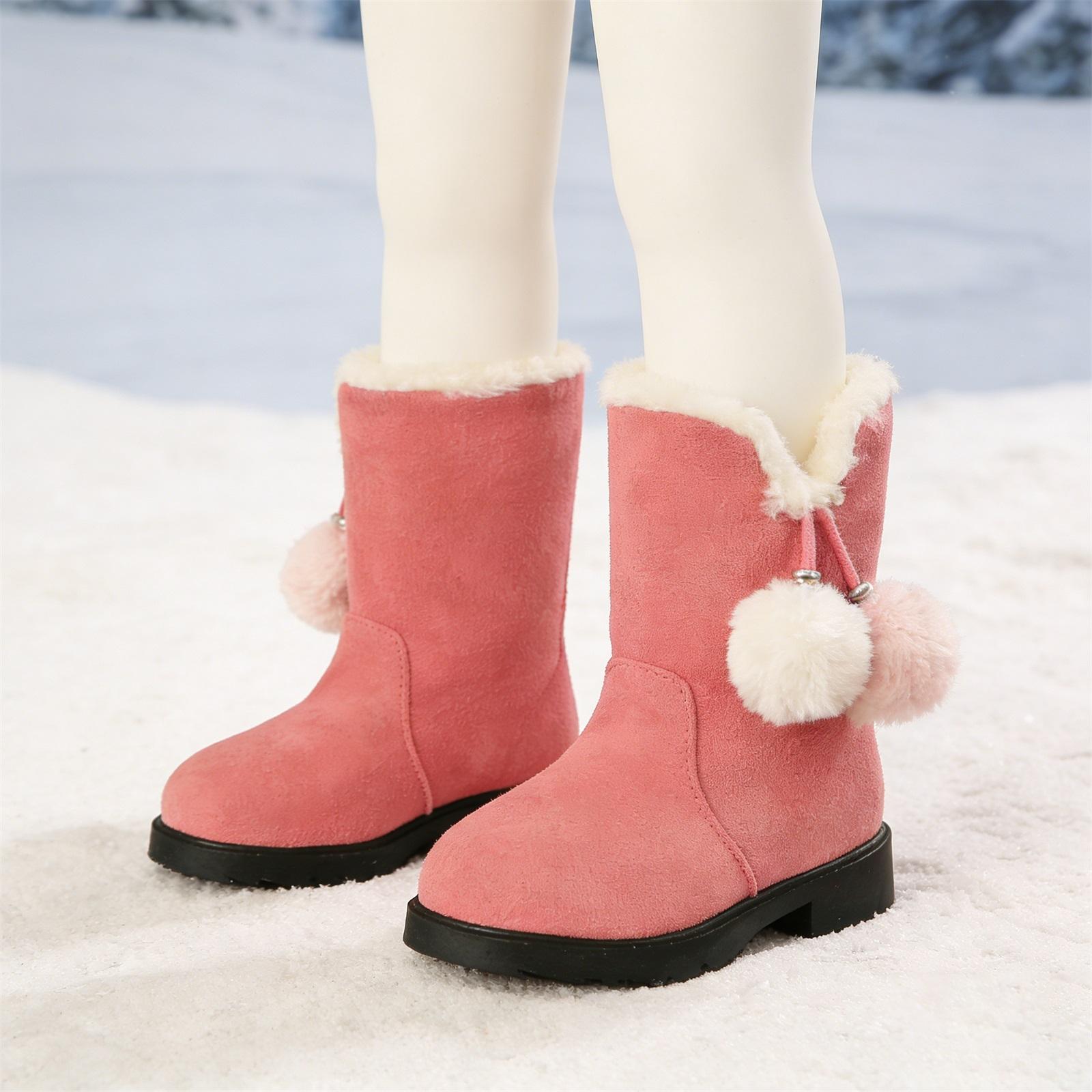 Fashionable And Cute Fleece-lined Warm Cotton Boots For Girls 27