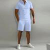 Summer Men's Casual Polo Shirt & Shorts Sports Set