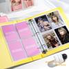 Sunwood Sparkling PU Binder A4/A5 Kpop Photocard Collect Book Large Capacity Card Holder Macaron PU Leather Idol Photo Album