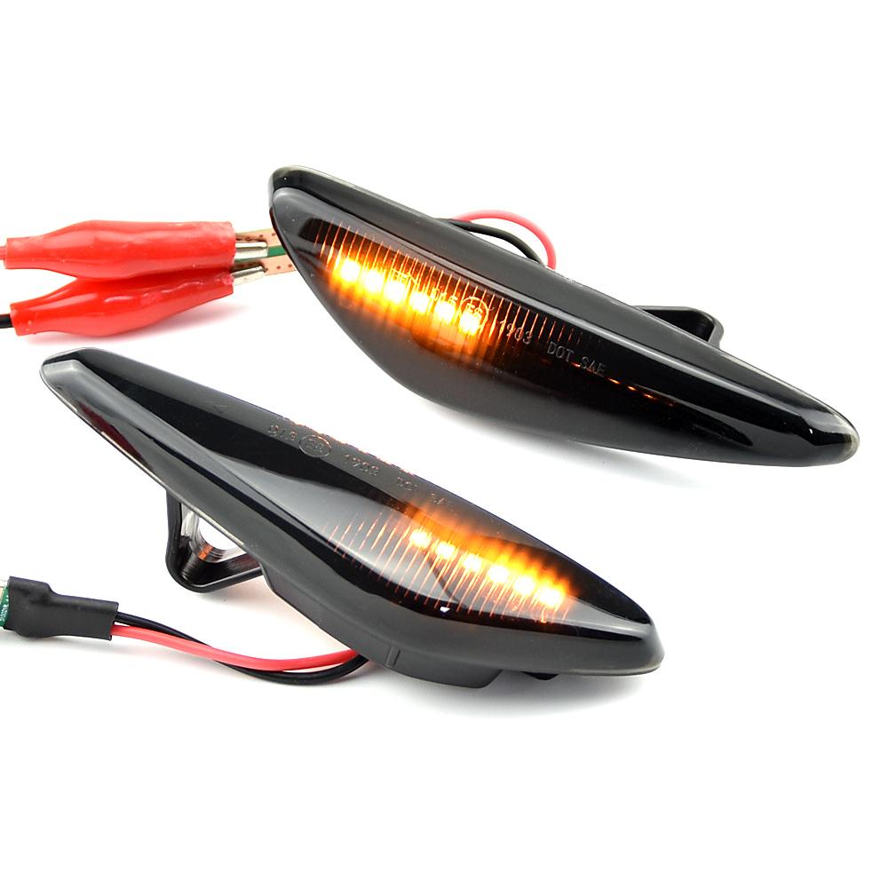 Flashing LED Dynamic Turn Signal Blinker Light For Mazda 5 CW 6 GH MX-5 ND RX-8 Car Side Marker Light For Fiat 124 Spider