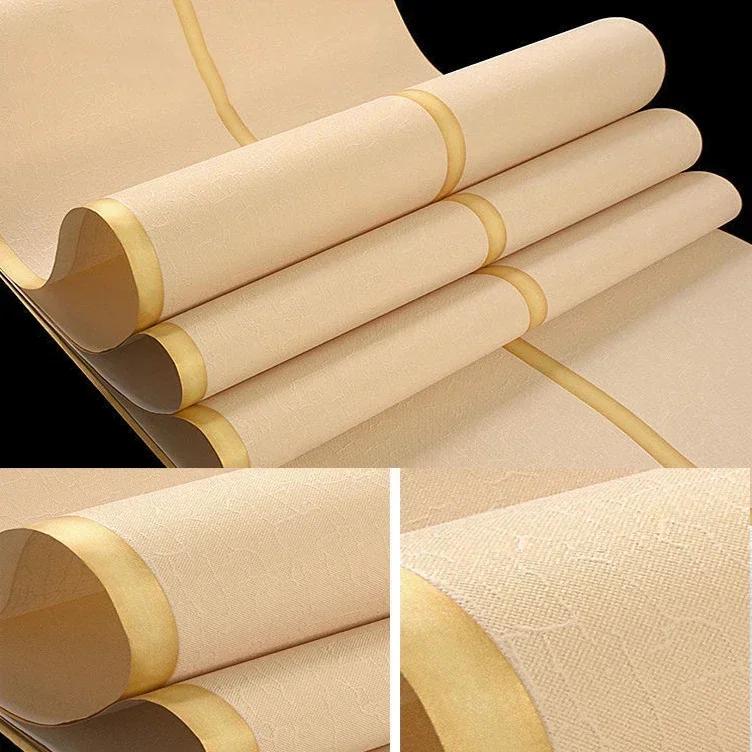 Simple Imitation Deer Skin Velvet Wallpapers Plain Non Woven Fabric Wide Stripe Living Room TV Background Decoration Wallpaper